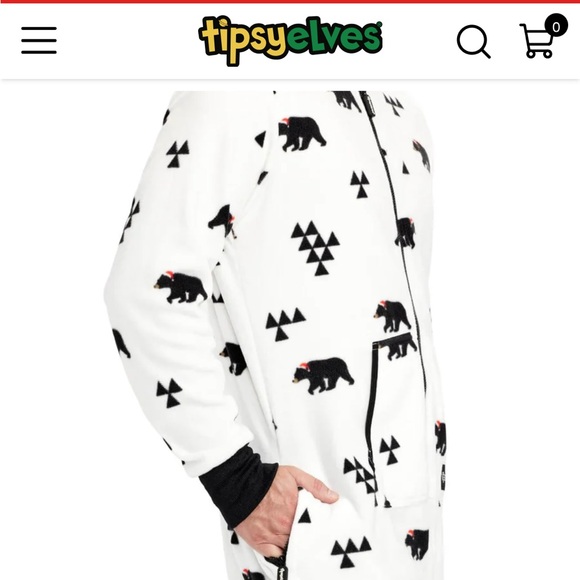 Tipsy Elves Christmas Unisex Large Beary Onesie - Picture 3 of 6